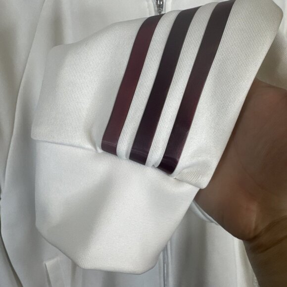 Adidas Originals White Track Jacket Trefoil XL 3-Stripes Retro 2016 CD7762 - Picture 2 of 11